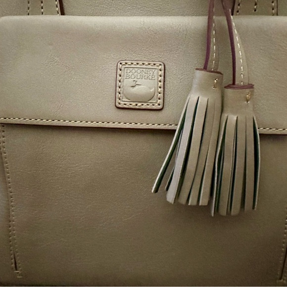 DOONEY & BOURKE East West Florentine Leather Tote in Elephant $498 MSRP NEW - Picture 6 of 16